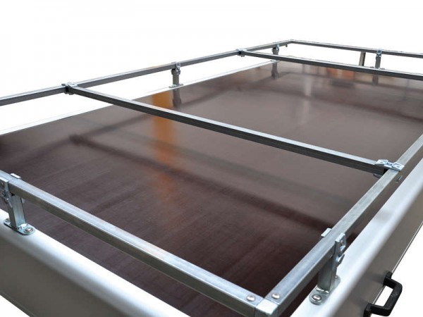 2 Querträger für Fahrradstandschienen, Breite 1310 mm