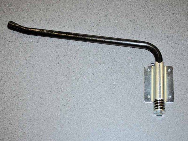 Schwenkbare Sattelablage für einen Sattel außen