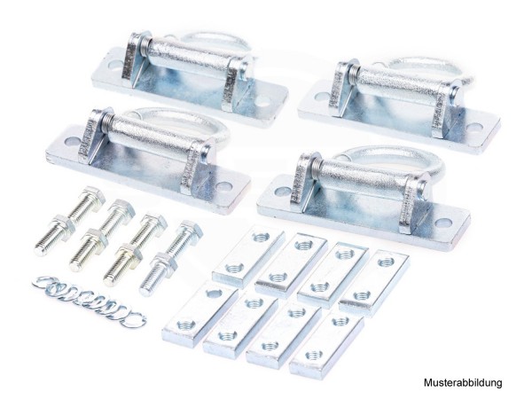 Zurrpunkt mit Ring für Kofferanhänger S-Box und P-Box