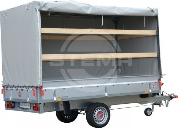 Hochplane grau (mit Drehverschlüssen) PREMIUM, Höhe 185 cm