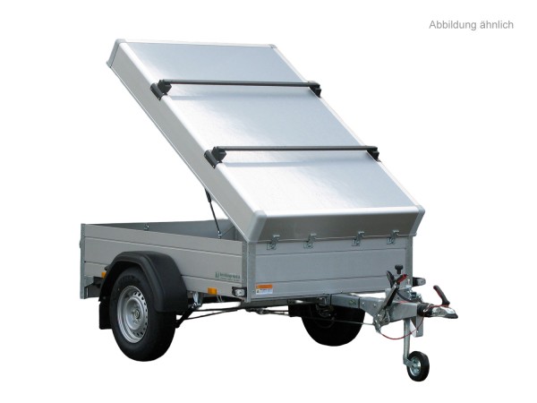 Deckel nach hinten klappbar mit 2 Dachträger