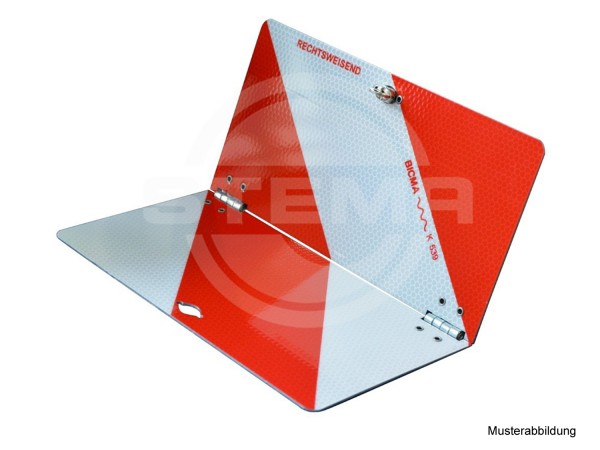 Parkwarntafel hinten rechts, vorn links, klappbar, Reflektor