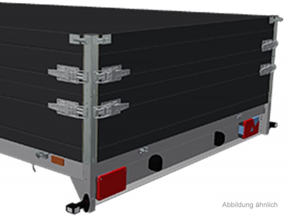 Aufsatzbordwände 30 cm Black Edition mit Spannverschlüsse