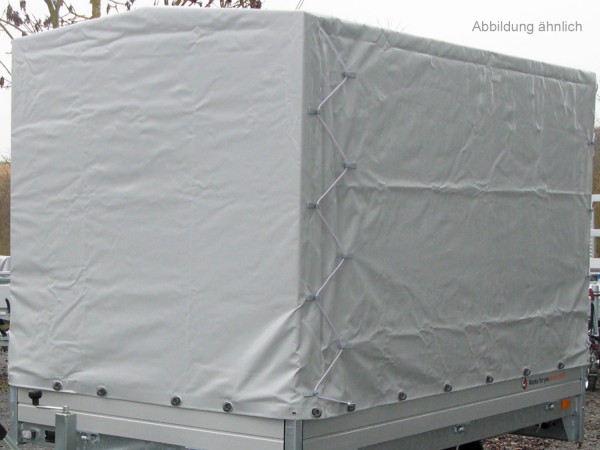 Plane u. Spriegel (180 cm, hellgrau) Drehverschluss (empfiehlt bei Bl. Ed.)