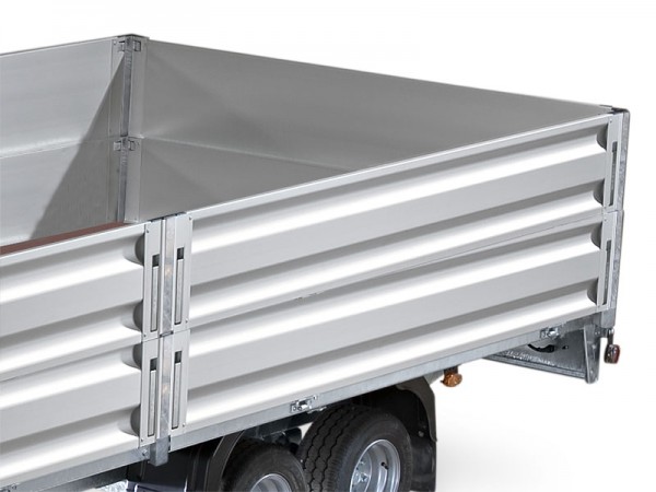 Bordwandaufsatz 350 mm 2 teilig (geteilt) bei Anhänger mit Mittelrungen