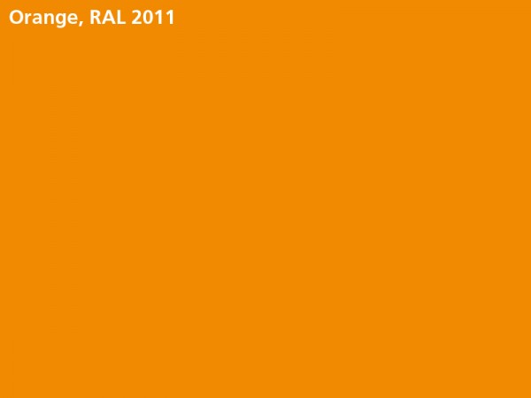 Flachplane, Farbe orange