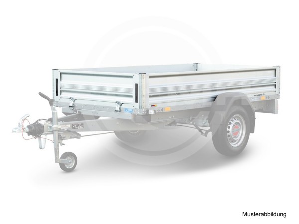 doppelwandiger Bordwandnachrüstsatz 35 cm hoch aus Aluminium für WOM