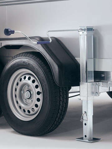 2 Teleskopkurbelstützen mit Montagematerial