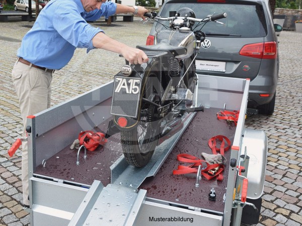 Motorradtransportsatz zum Transport von 1 Motorrad