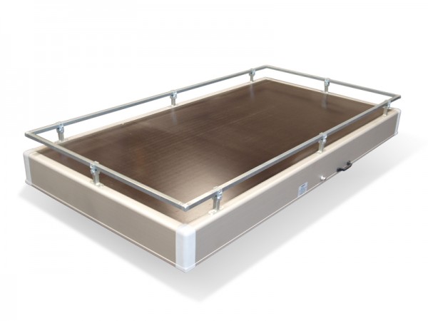 Reling auf Holz-Alu-Deckel 3030 x 1500 mm